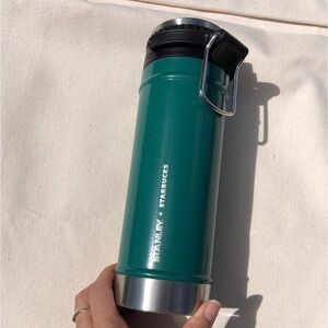 NWT :LIMITED EDITION💚🩶STARBUCKS and STANLEY Tea Thermos! Genius Design🤩